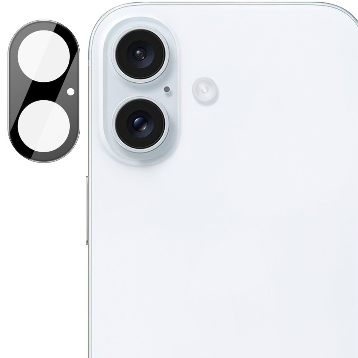 Gehärtetes Glas für die Kamera für iPhone 16 / 16 Plus, Bizon Glass Silk Lens, 2 Stück