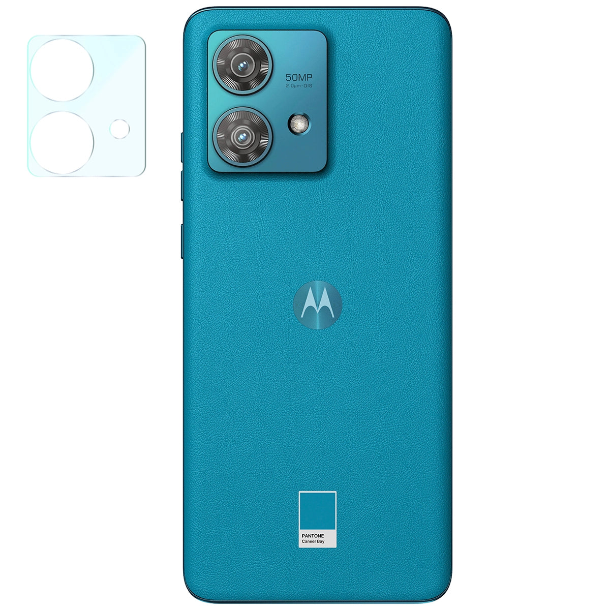 Gehärtetes Glas für die Kamera Bizon Glass Silk Lens für Motorola Edge 40 Neo, 2 Stück