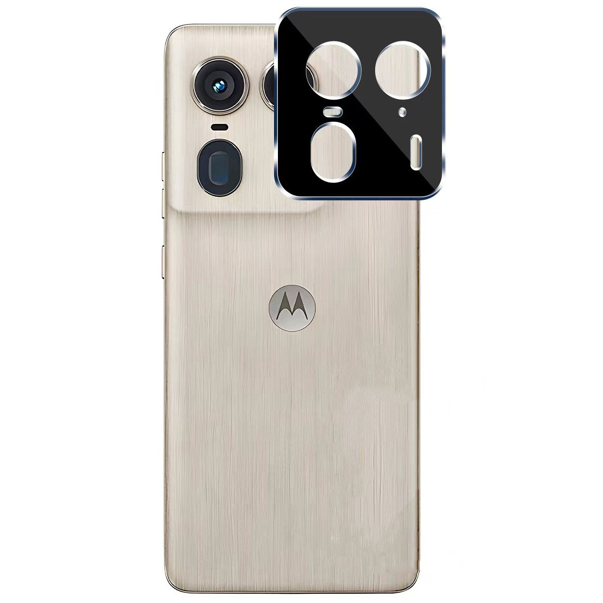 Gehärtetes Glas für die Kamera für Motorola Edge 50 Ultra, Bizon Glass Silk Lens, 2 Stück