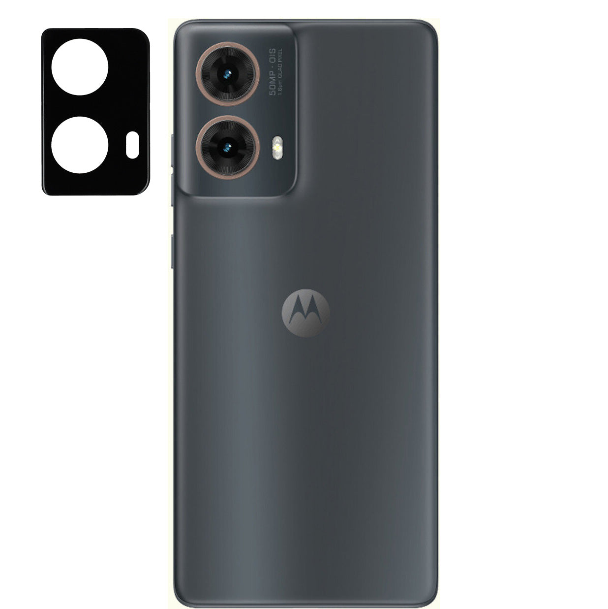 Gehärtetes Glas für die Kamera für Motorola Moto G85 5G, Bizon Glass Silk Lens, 2 Stück