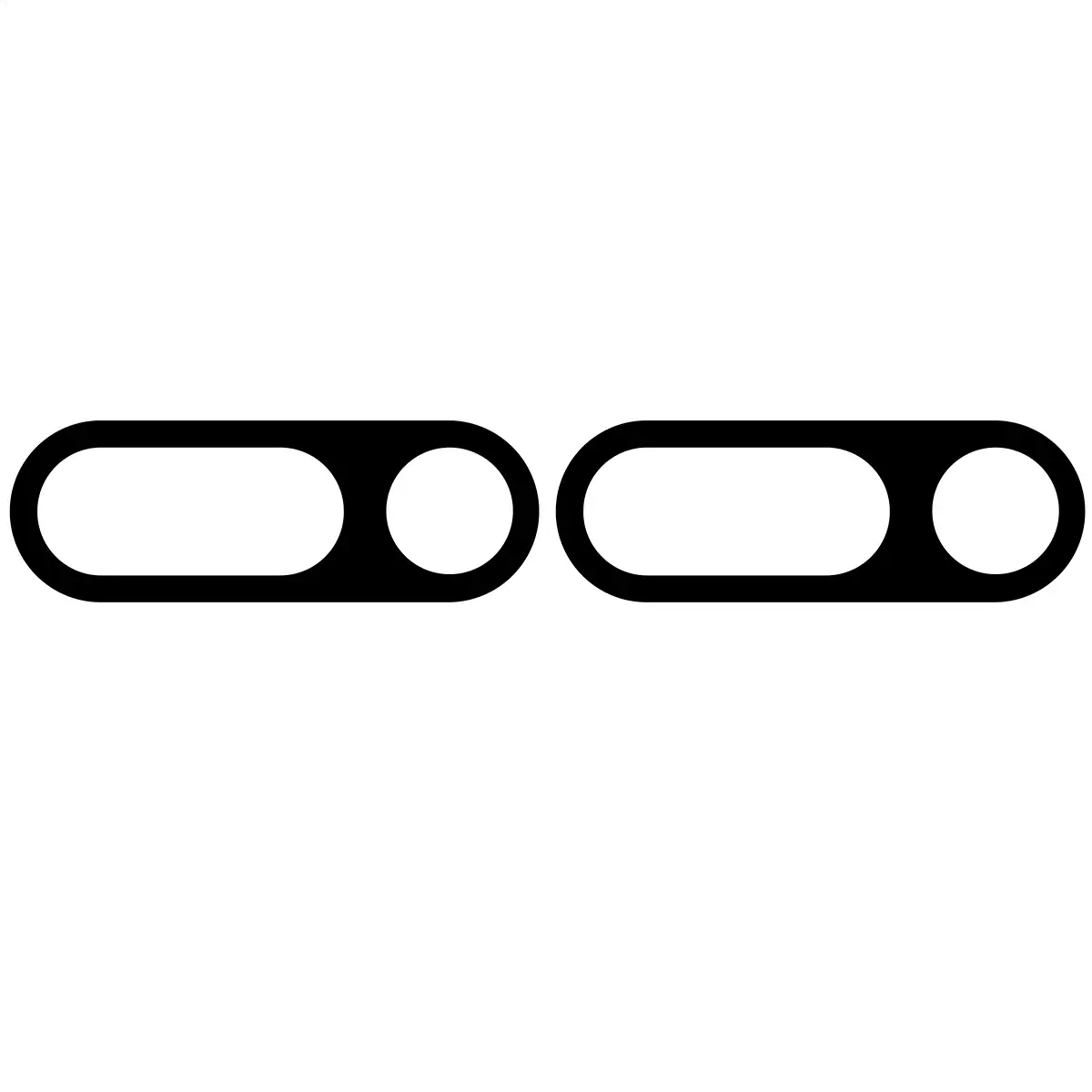 Gehärtetes Glas für die Kamera für Nothing Phone (3a), Bizon Glass Silk Lens, 2 Stück