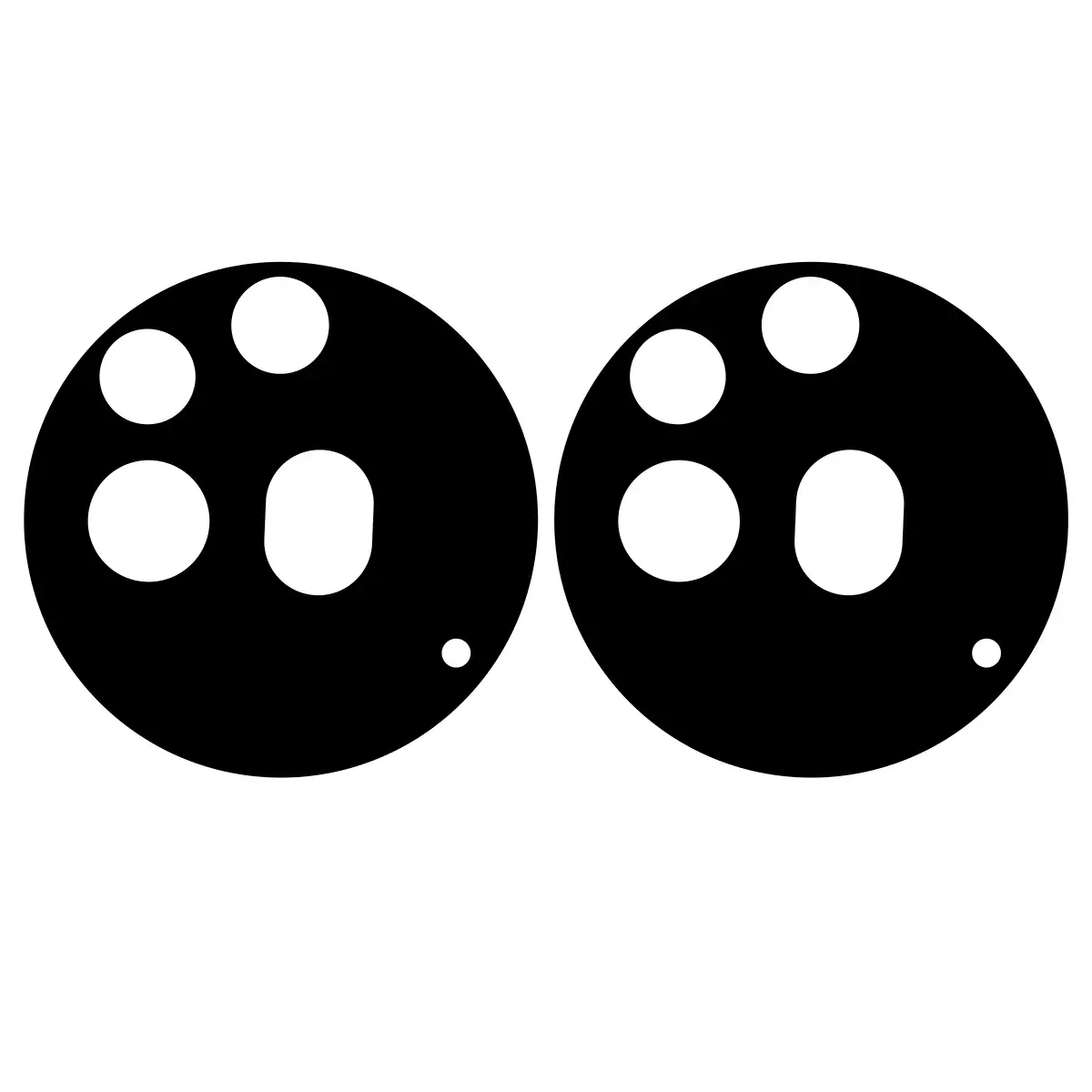 Gehärtetes Glas für die Kamera für Nothing Phone (3a) Pro, Bizon Glass Silk Lens, 2 Stück