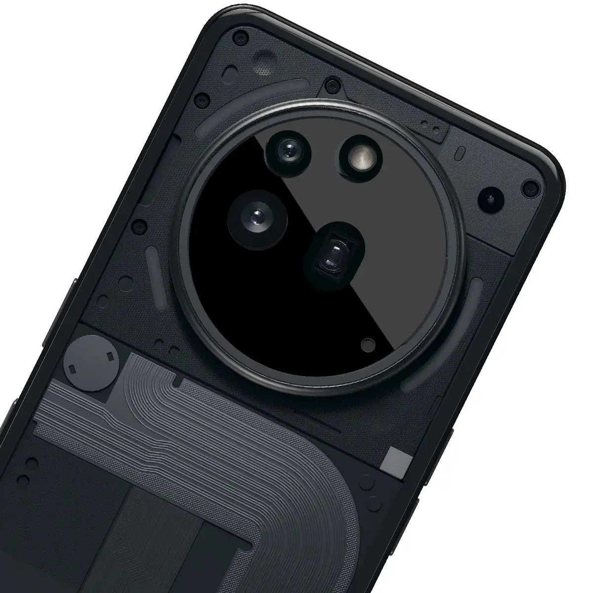 Gehärtetes Glas für die Kamera für Nothing Phone (3a) Pro, Bizon Glass Silk Lens, 2 Stück