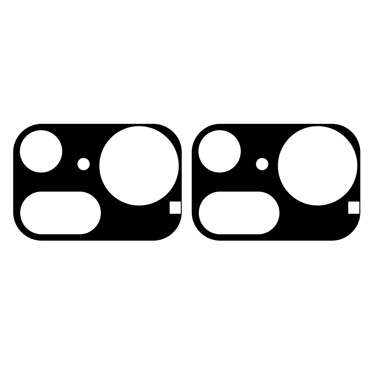 Gehärtetes Glas für die Kamera für Nothing Phone (4a) Pro, Bizon Glass Lens, 2 Stück