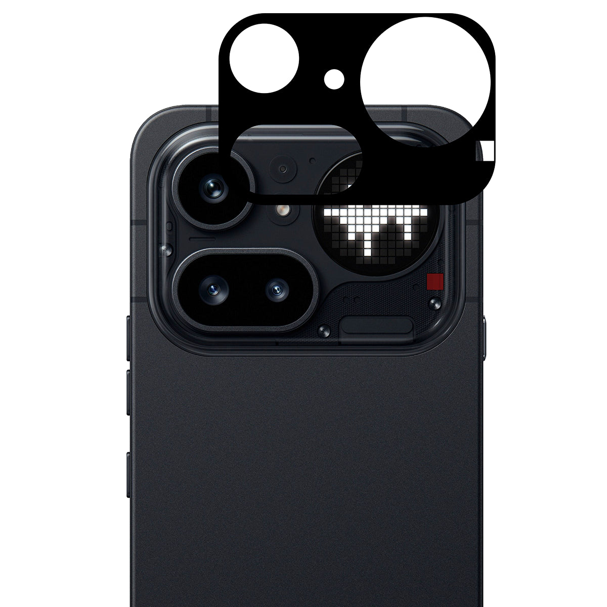 Gehärtetes Glas für die Kamera für Nothing Phone (4a) Pro, Bizon Glass Lens, 2 Stück