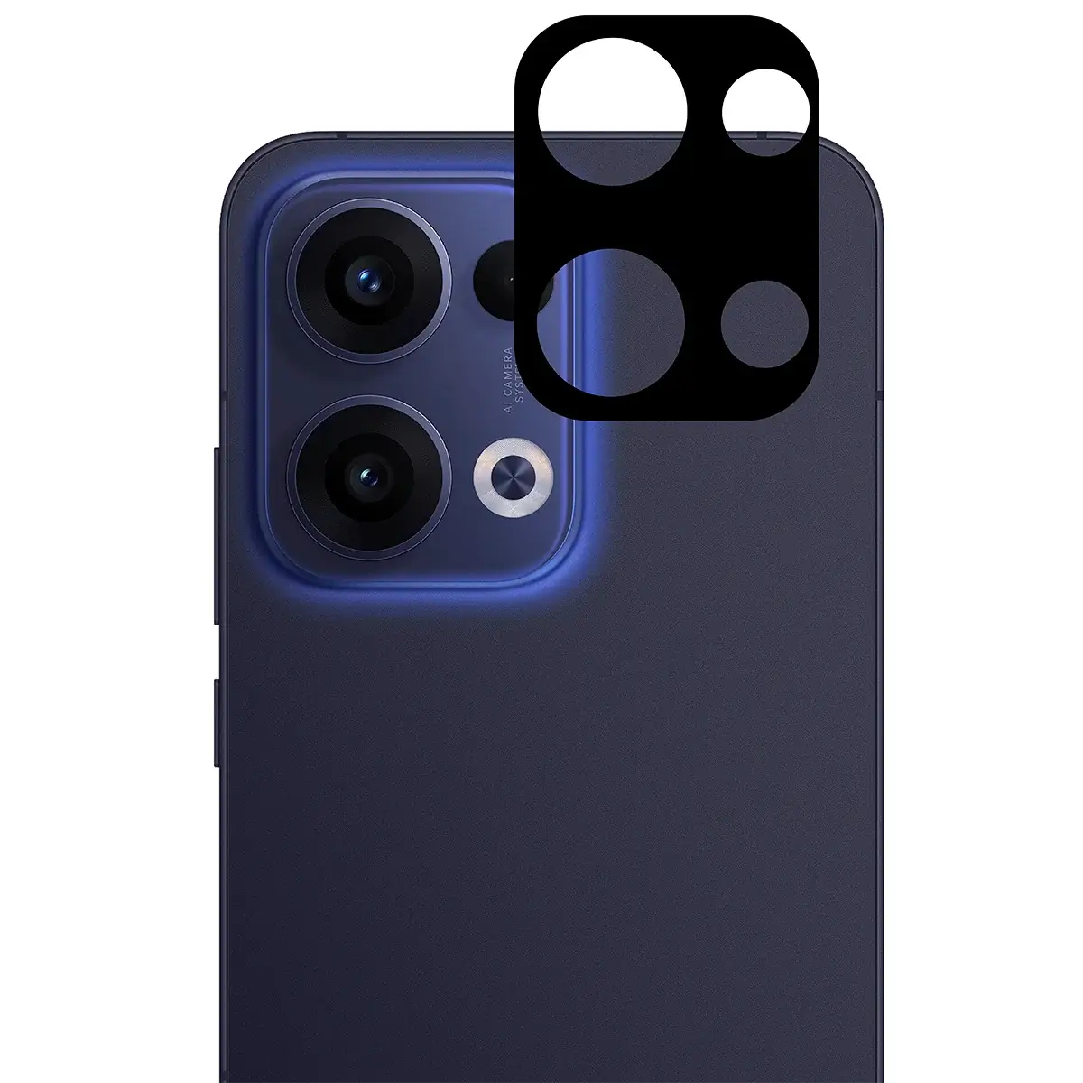 Gehärtetes Glas für die Kamera für Oppo Reno13, Bizon Glass Silk Lens, 2 Stück