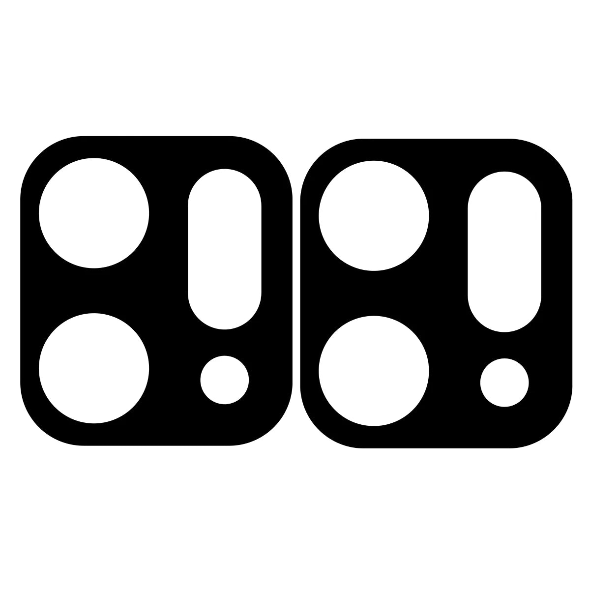 Gehärtetes Glas für die Kamera für Oppo Reno 14, Bizon Glass Lens, 2 Stück