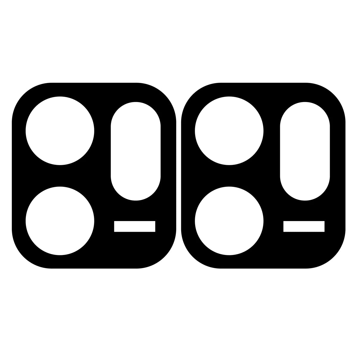 Gehärtetes Glas für die Kamera für Oppo Reno 14 F / FS, Bizon Glass Lens, 2 Stück