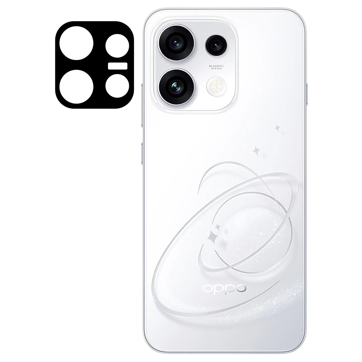 Gehärtetes Glas für die Kamera für OPPO Reno16 Pro, Bizon Glass Lens, 2 Stück (2/5)