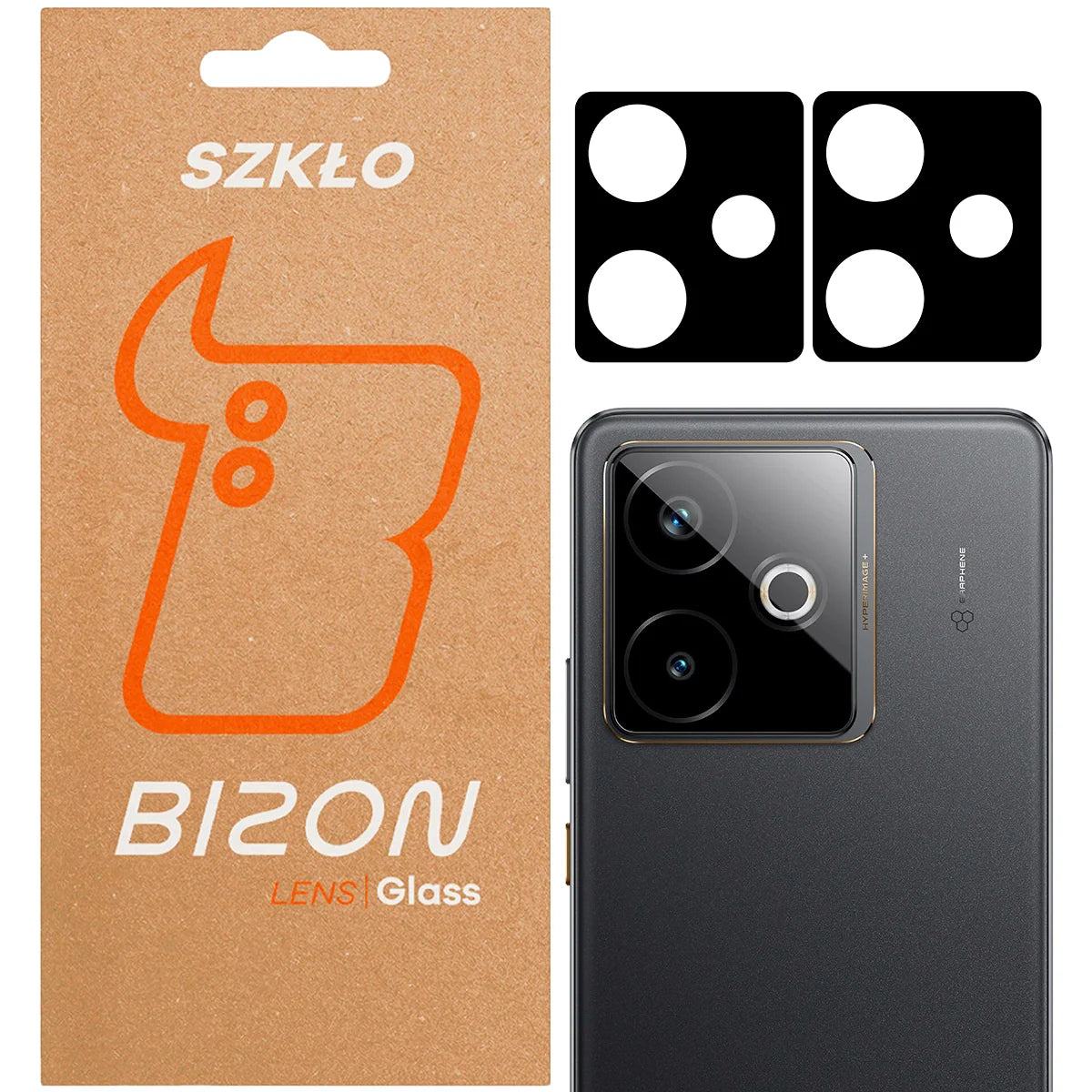 Gehärtetes Glas für die Kamera für Realme GT 7 / 7T, Bizon Glass Lens, 2 Stück