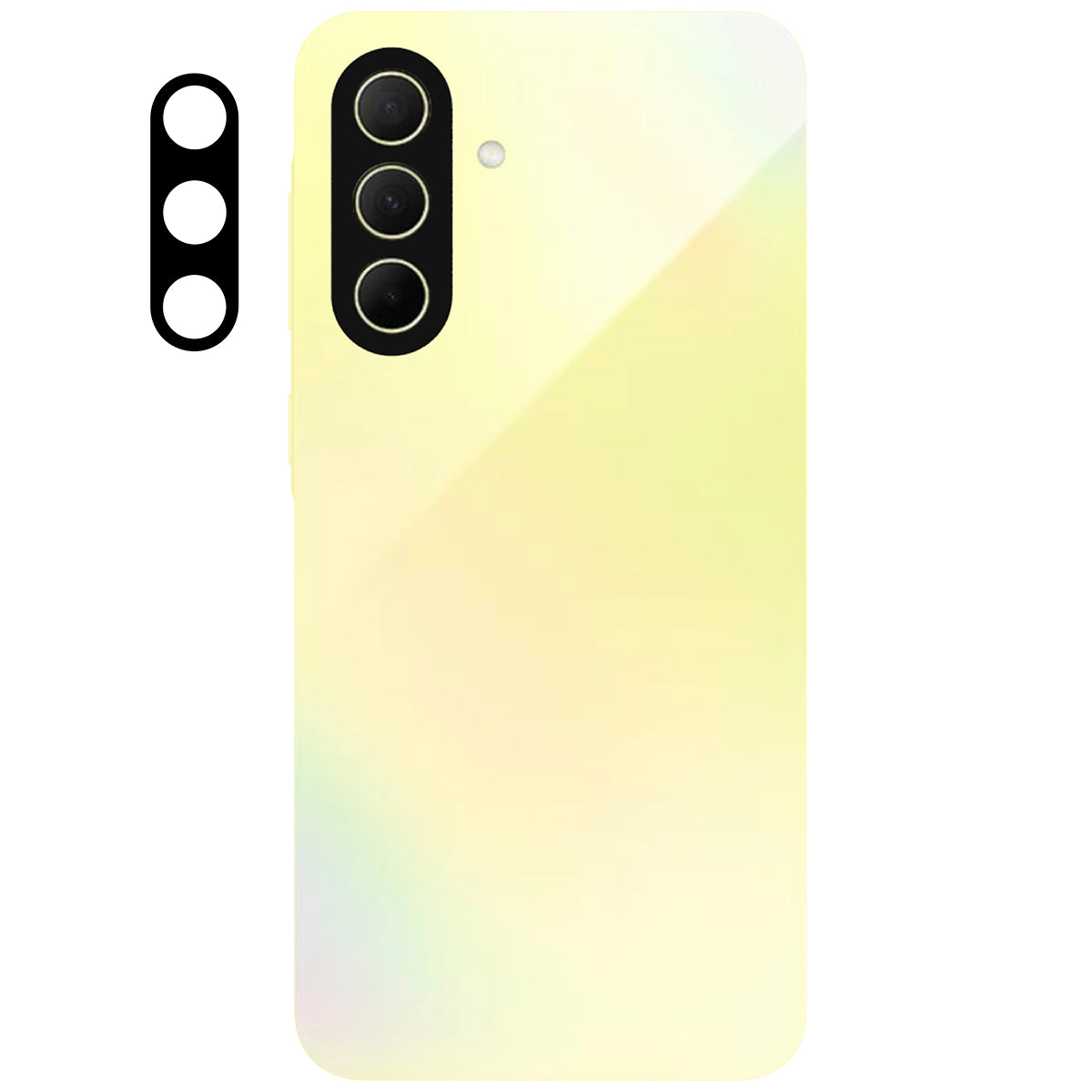 Gehärtetes Glas für die Kamera für Galaxy A36 5G, Bizon Glass Silk Lens, 2 Stück