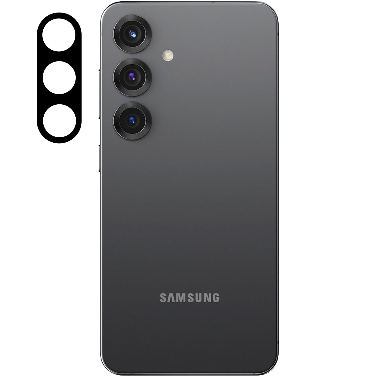 Gehärtetes Glas für die Kamera für Galaxy S25, Bizon Glass Silk Lens, 2 Stück