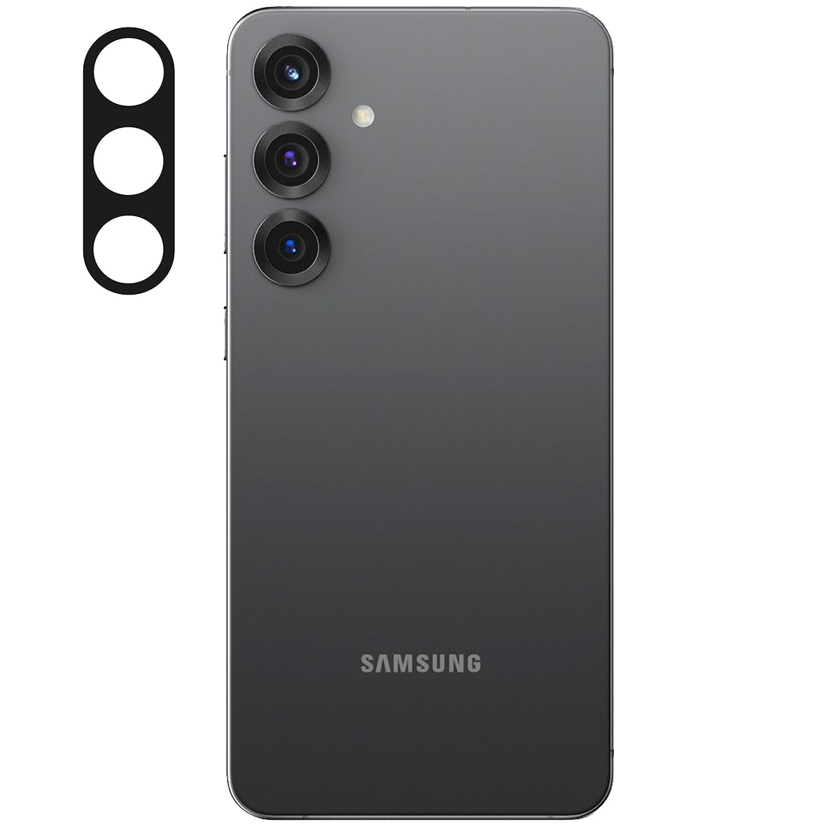 Gehärtetes Glas für die Kamera für Galaxy S25 Plus, Bizon Glass Silk Lens, 2 Stück