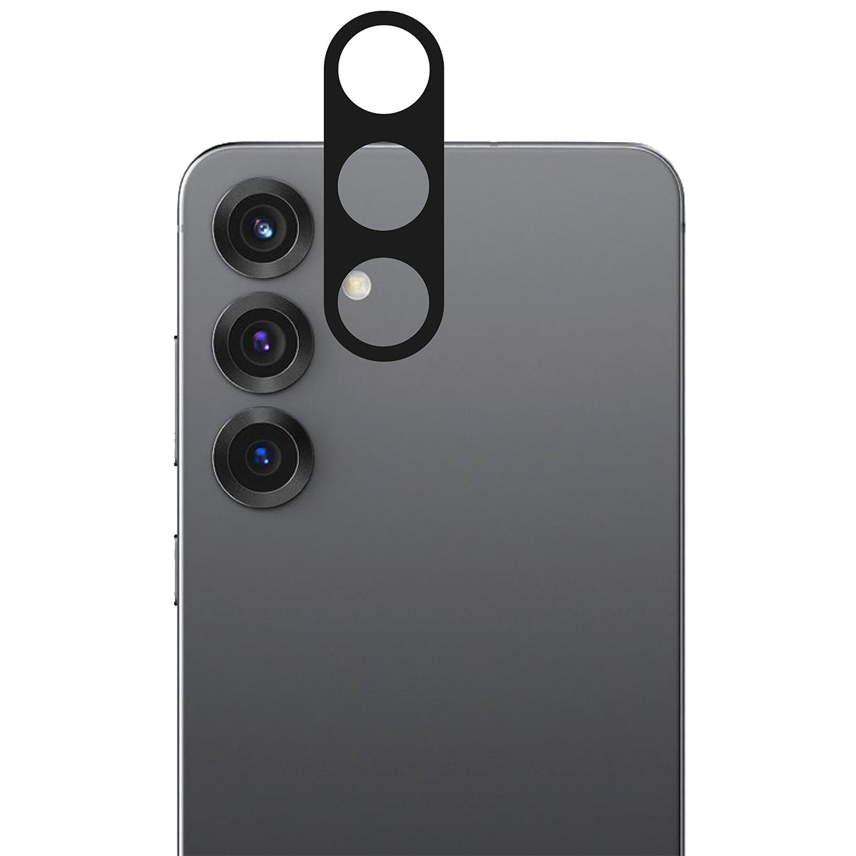 Gehärtetes Glas für die Kamera für Galaxy S25 Plus, Bizon Glass Silk Lens, 2 Stück