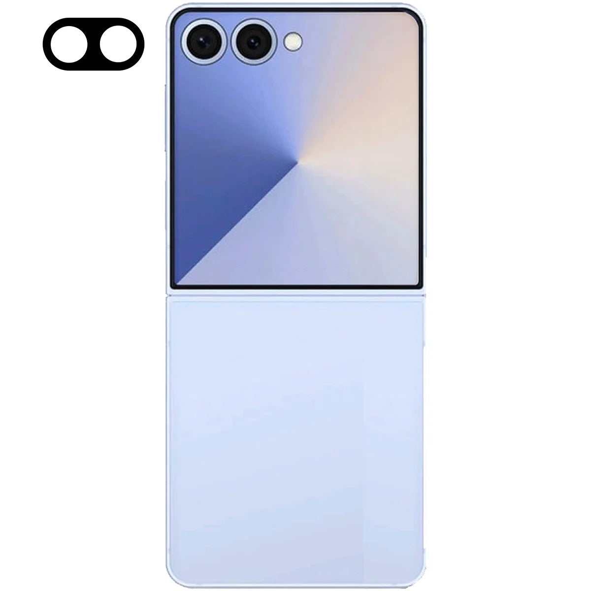 Gehärtetes Glas für die Kamera für Galaxy Z Flip7, Bizon Glass Lens, 2 Stück