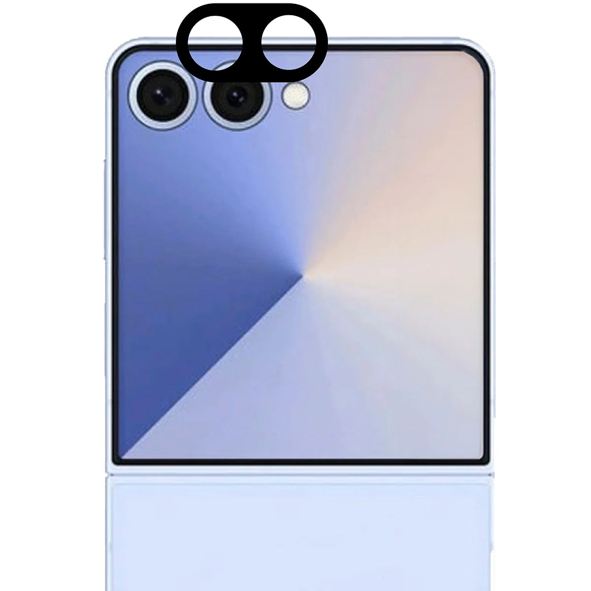 Gehärtetes Glas für die Kamera für Galaxy Z Flip7, Bizon Glass Lens, 2 Stück