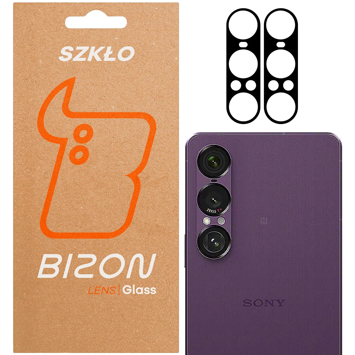Gehärtetes Glas für die Kamera für Xperia 1 VII, Bizon Glass Lens, 2 Stück