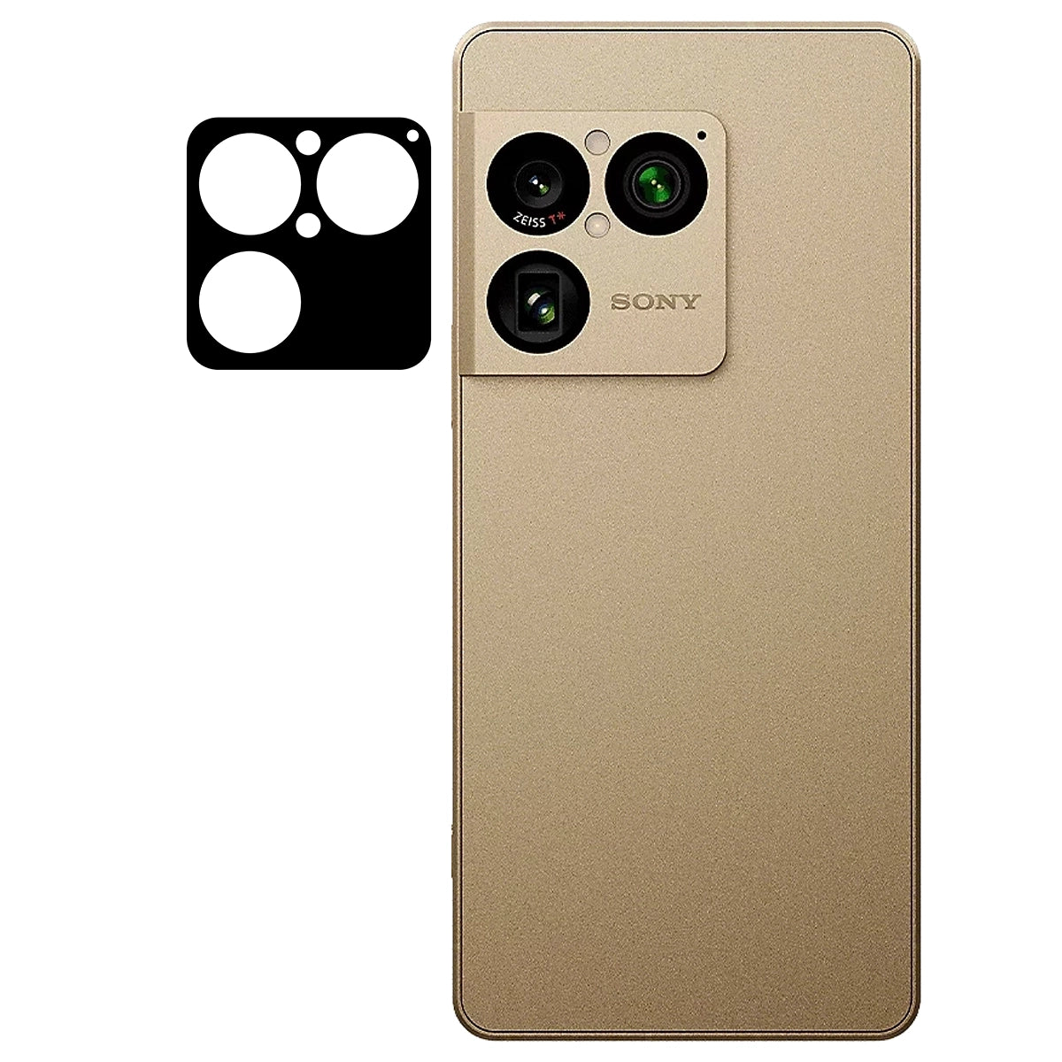 Gehärtetes Glas für die Kamera für Sony Xperia 1 VIII, Bizon Glass Lens, 2 Stück