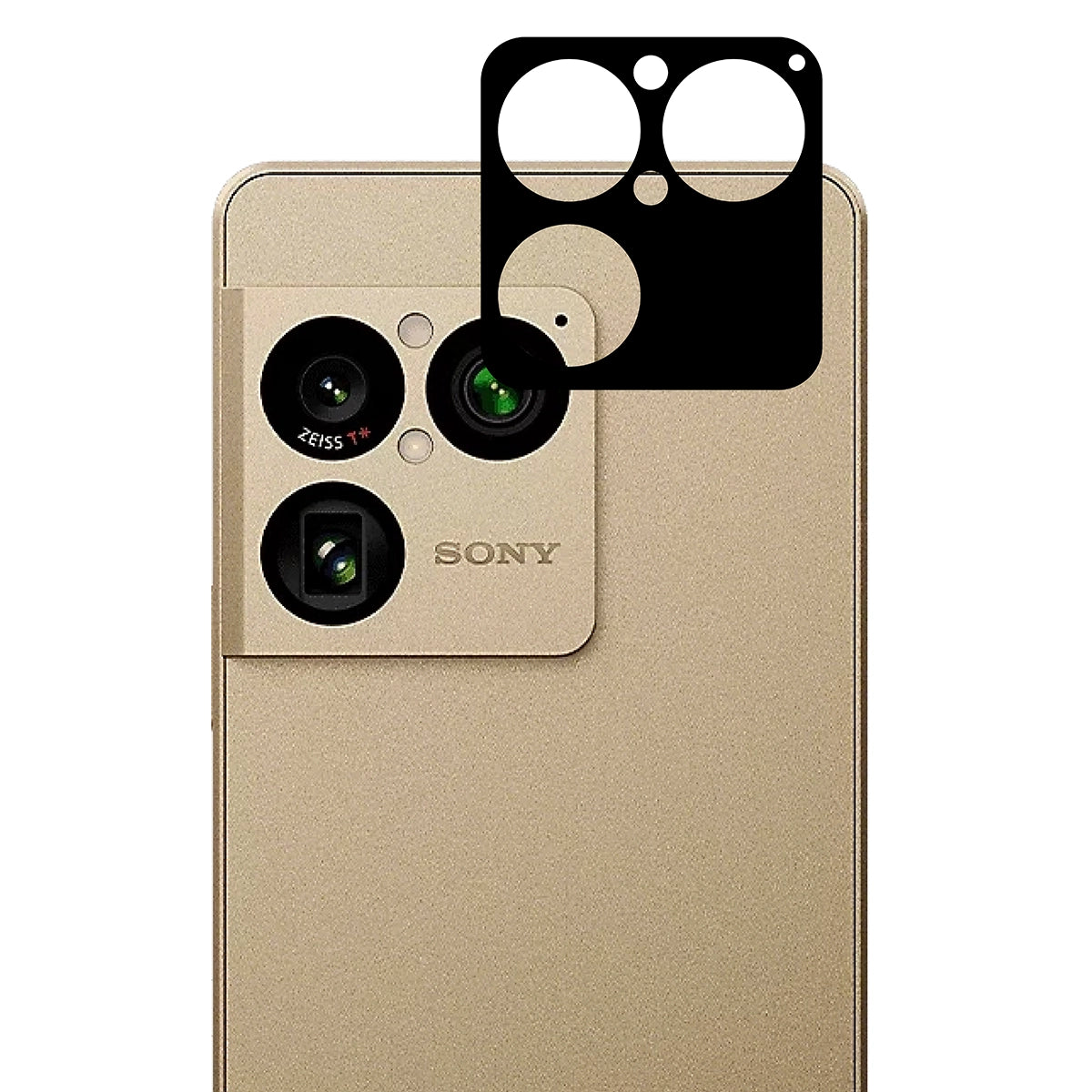 Gehärtetes Glas für die Kamera für Sony Xperia 1 VIII, Bizon Glass Lens, 2 Stück