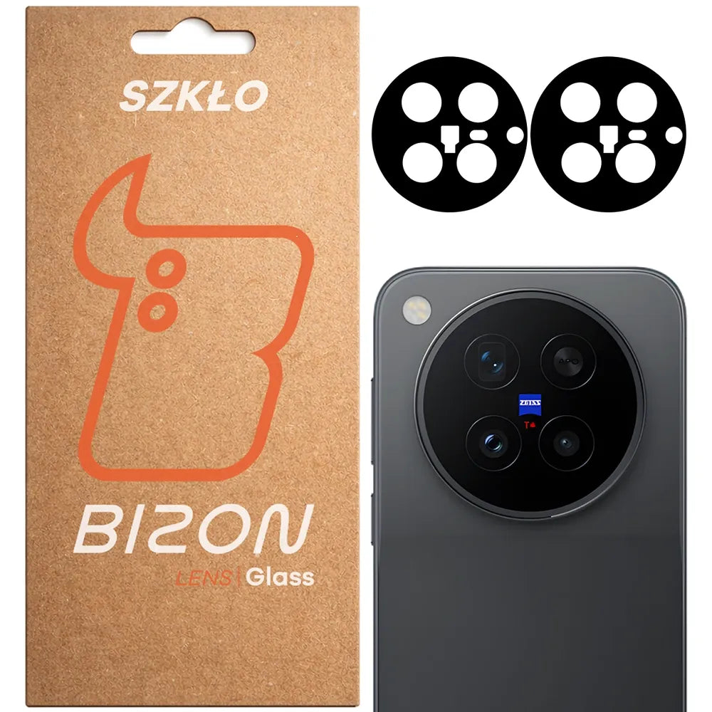 Gehärtetes Glas für die Kamera für Vivo X500 Pro, Bizon Glass Lens, 2 Stück (1/5)