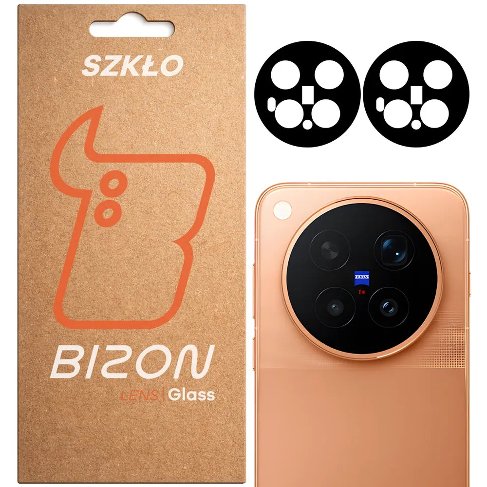 Gehärtetes Glas für die Kamera für Vivo X500 Pro Max, Bizon Glass Lens, 2 Stück (1/5)