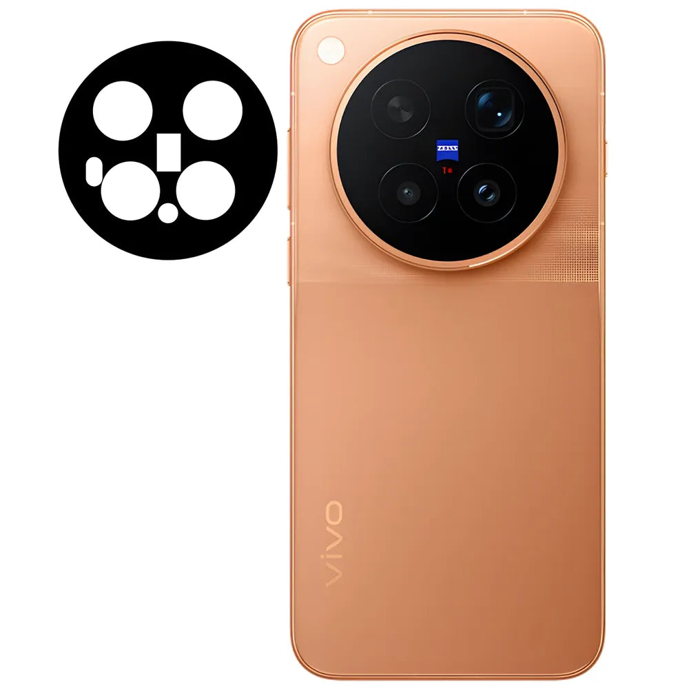 Gehärtetes Glas für die Kamera für Vivo X500 Pro Max, Bizon Glass Lens, 2 Stück (2/5)