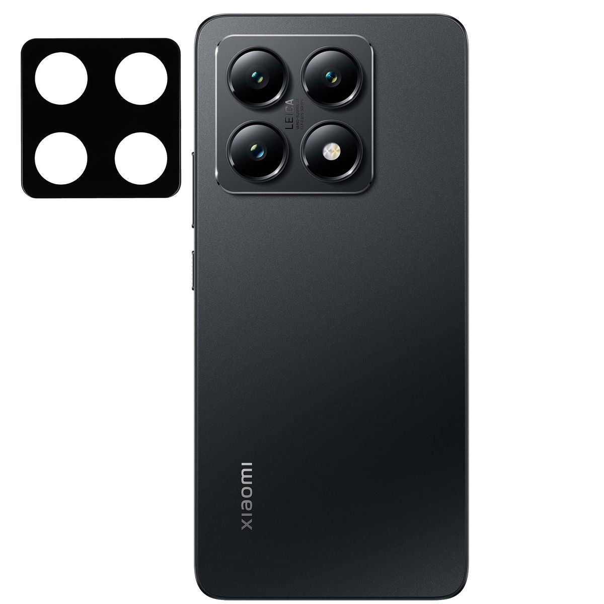 Gehärtetes Glas für die Kamera für Xiaomi 14T, Bizon Glass Silk Lens, 2 Stück