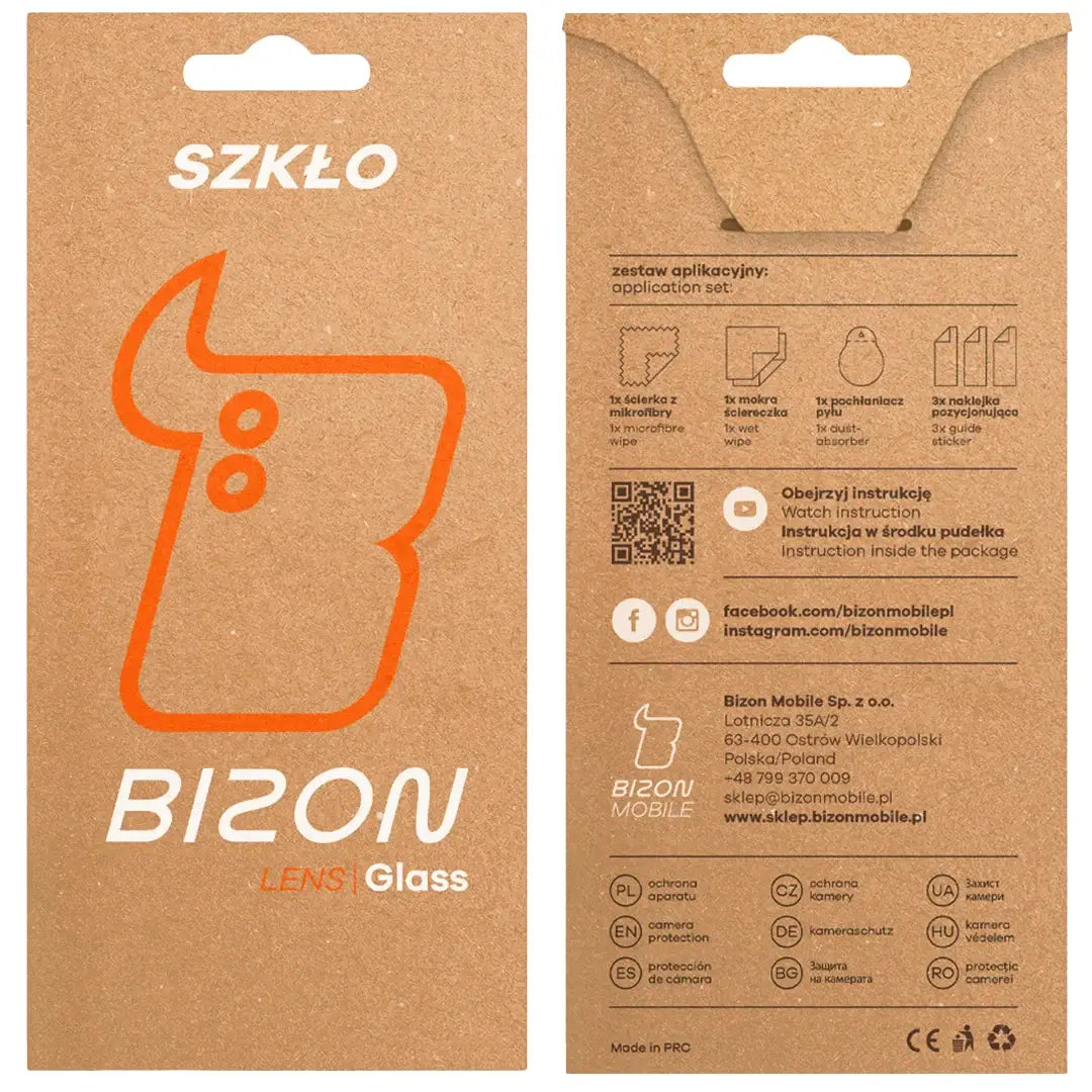 Gehärtetes Glas für die Kamera für Xiaomi 15 Ultra, Bizon Glass Silk Lens, 2 Stück