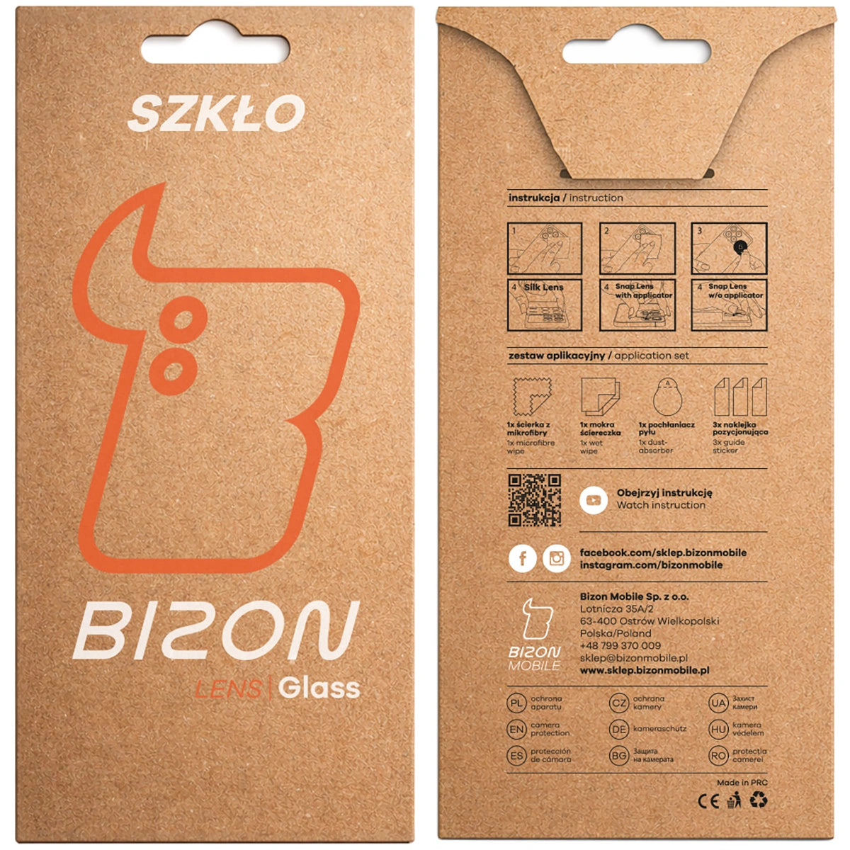 Gehärtetes Glas für die Kamera für Xiaomi 15T Pro, Bizon Glass Lens, 2 Stück