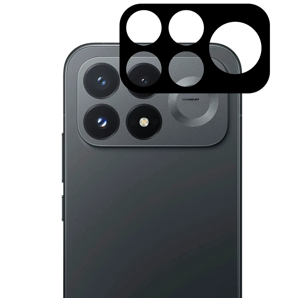 Gehärtetes Glas für die Kamera für Xiaomi POCO F9 Pro, Bizon Glass Lens, 2 Stück (5/5)