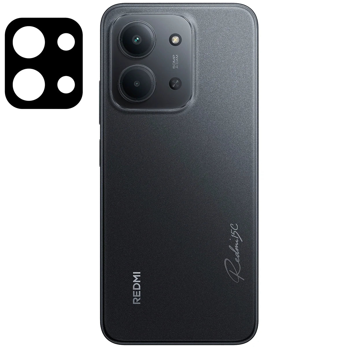 Gehärtetes Glas für die Kamera für Xiaomi Redmi 15C 4G / 5G, Bizon Glass Lens, 2 Stück