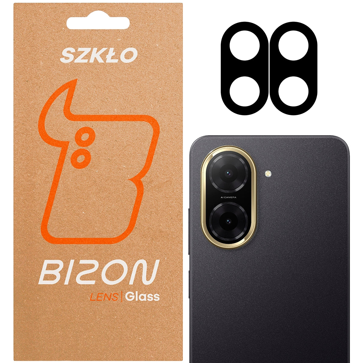Gehärtetes Glas für die Kamera für Xiaomi Redmi A5 4G/Poco C71, Bizon Glass Silk Lens, 2 Stück