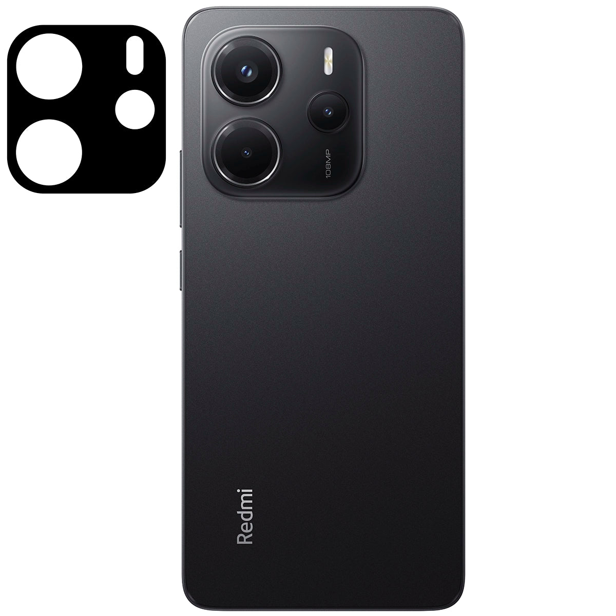 Gehärtetes Glas für die Kamera für Xiaomi Redmi Note 14 4G, Bizon Glass Silk Lens, 2 Stück