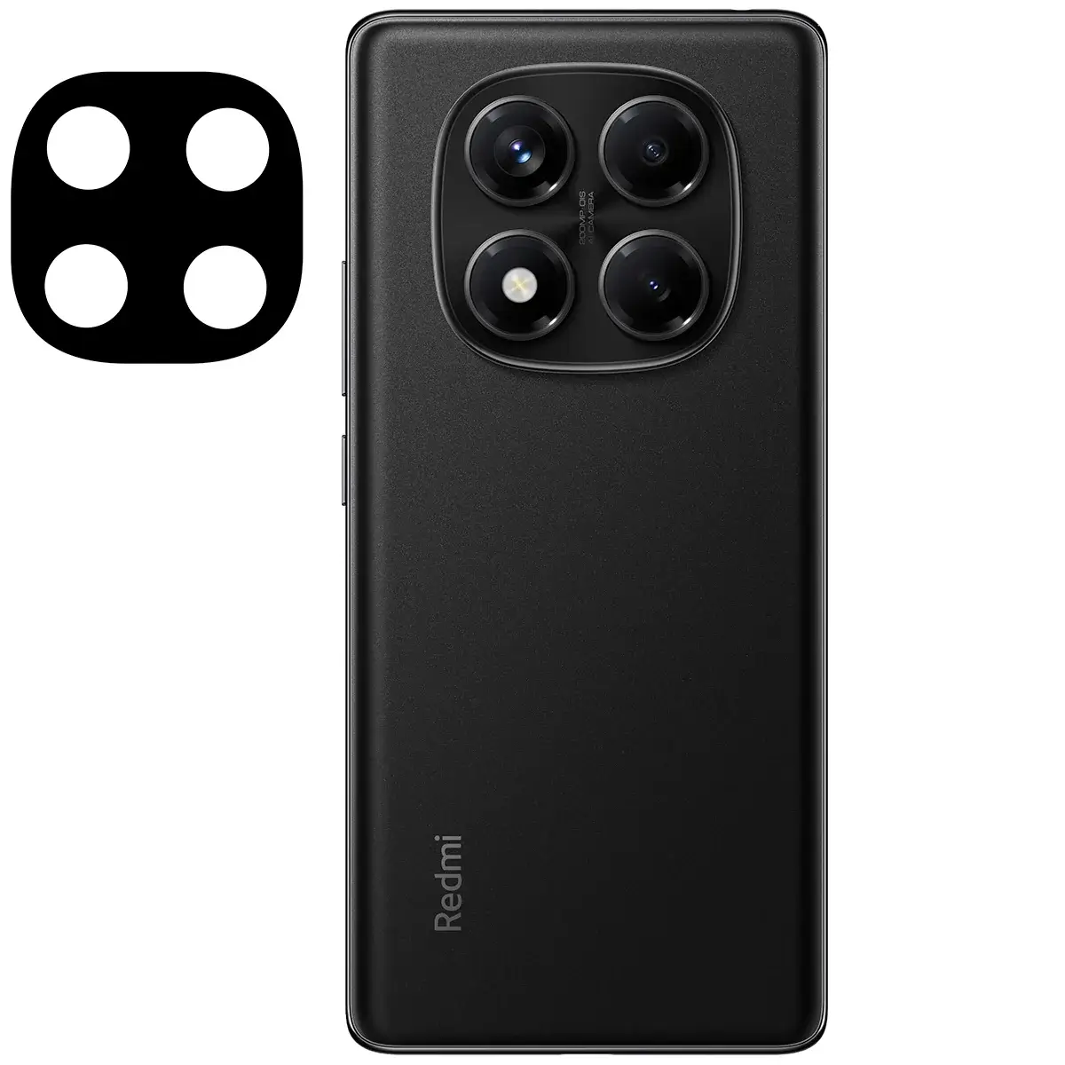 Gehärtetes Glas für die Kamera für Xiaomi Redmi Note 14 Pro 4G, Bizon Glass Silk Lens, 2 Stück