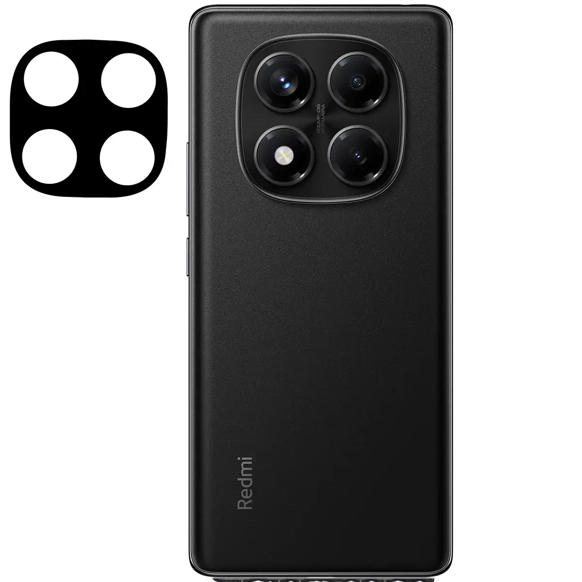 Gehärtetes Glas für die Kamera für Xiaomi Redmi Note 14 Pro 5G / Poco X7, Bizon Glass Silk Lens, 2 Stück