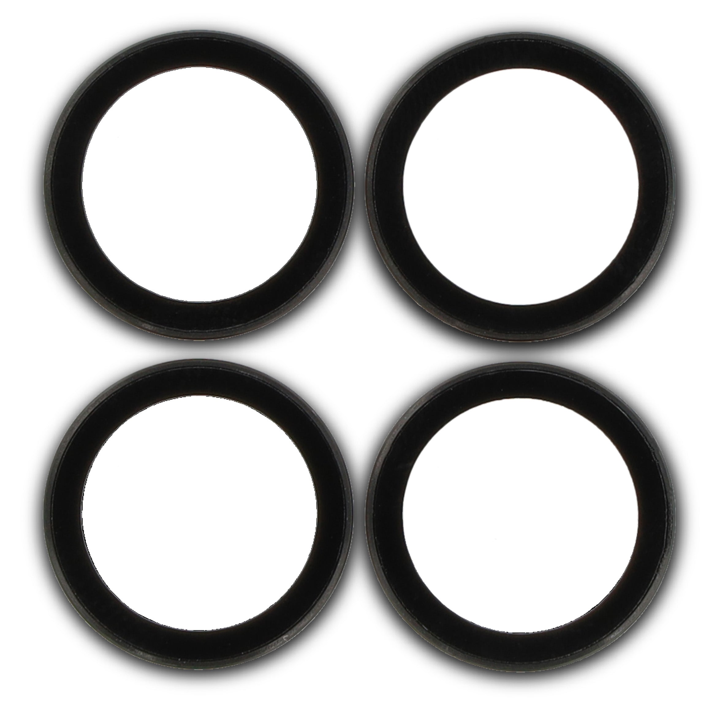 Glas für die Kamera für Xiaomi Redmi Note 14 Pro 4G, Bizon Glass Snap Lens, 1 Set, Schwarzer Rahmen