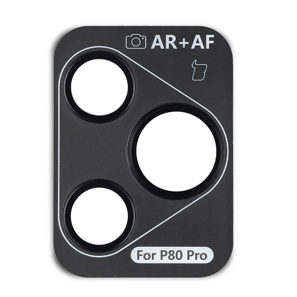 Glas für die Kamera mit Applikator für Huawei Pura 80 Pro / Pro Plus, Bizon Glass Snap Lens, 1 Set, Schwarzer Rahmen