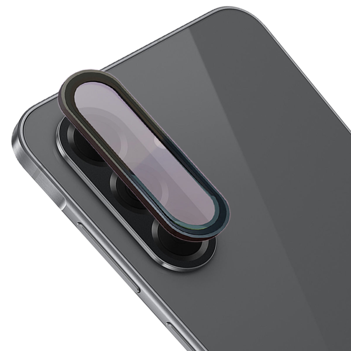 Glas für die Kamera für Galaxy A56 5G, Bizon Glass Snap Lens, 1 Set, Schwarzer Rahmen