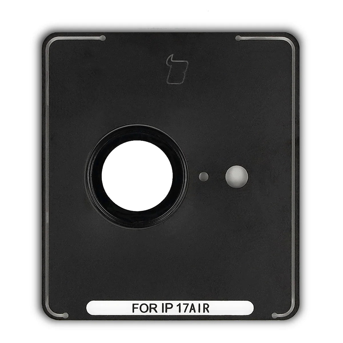 Glas für die Kamera mit Applikator für iPhone Air, Bizon Glass Snap Lens, 1 Set, Schwarz Rahmen