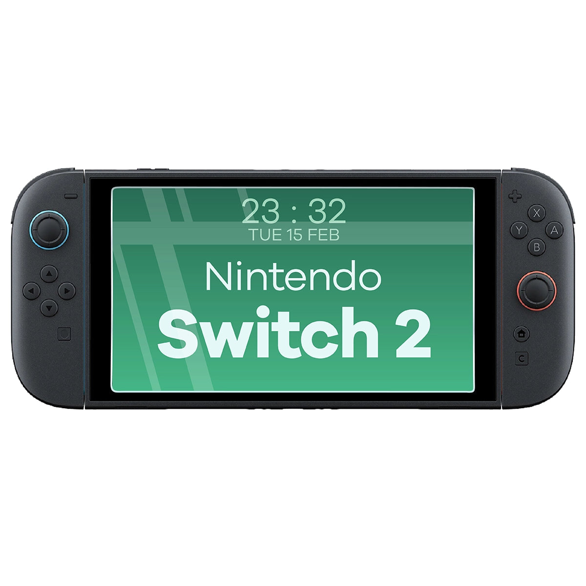 Gehärtetes Glas für Nintendo Switch 2, Bizon Glass Tab Clear Duo, 2 Stück