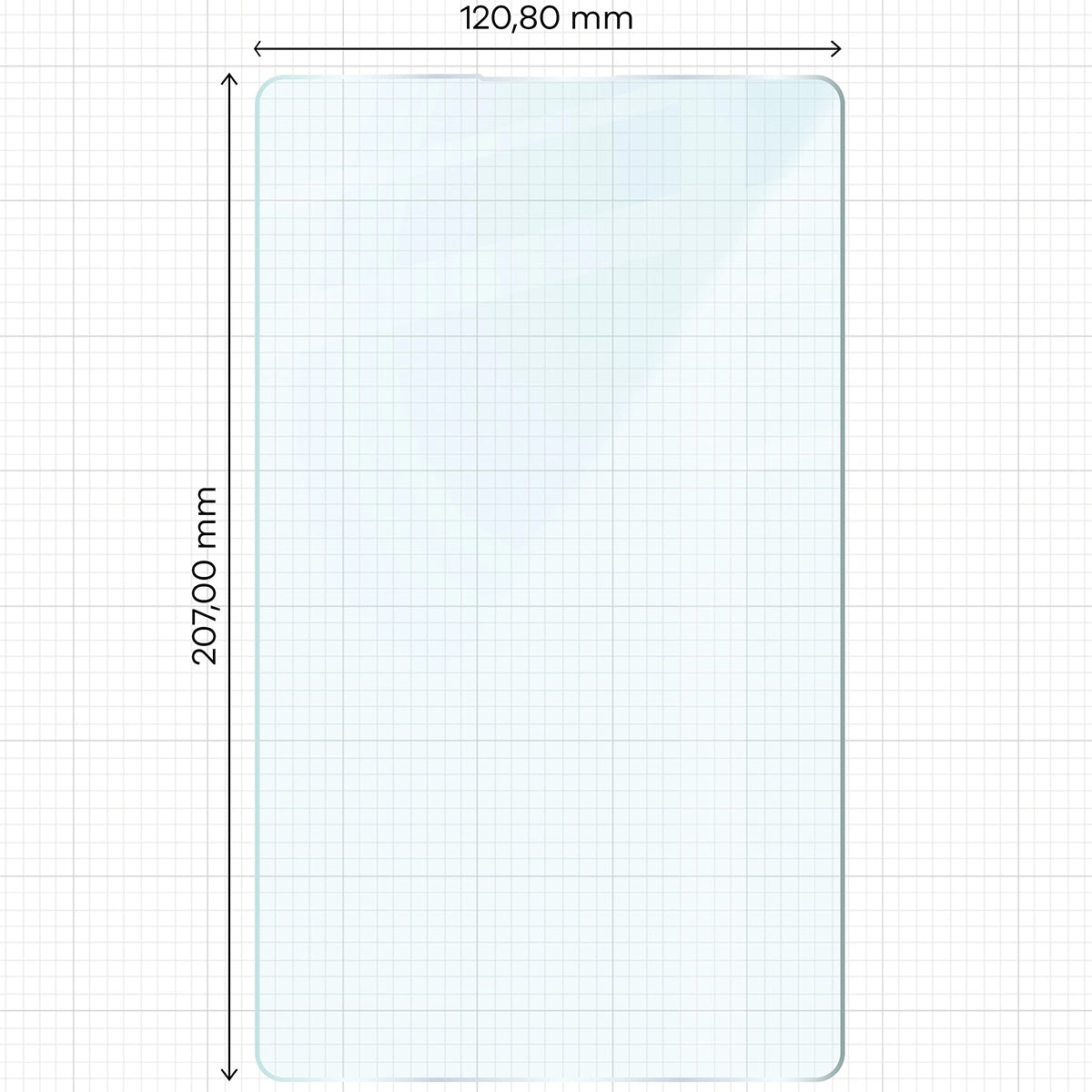 Gehärtetes Glas für Galaxy Tab A11 / A9, Bizon Glass Tab Clear Duo, 2 Stück