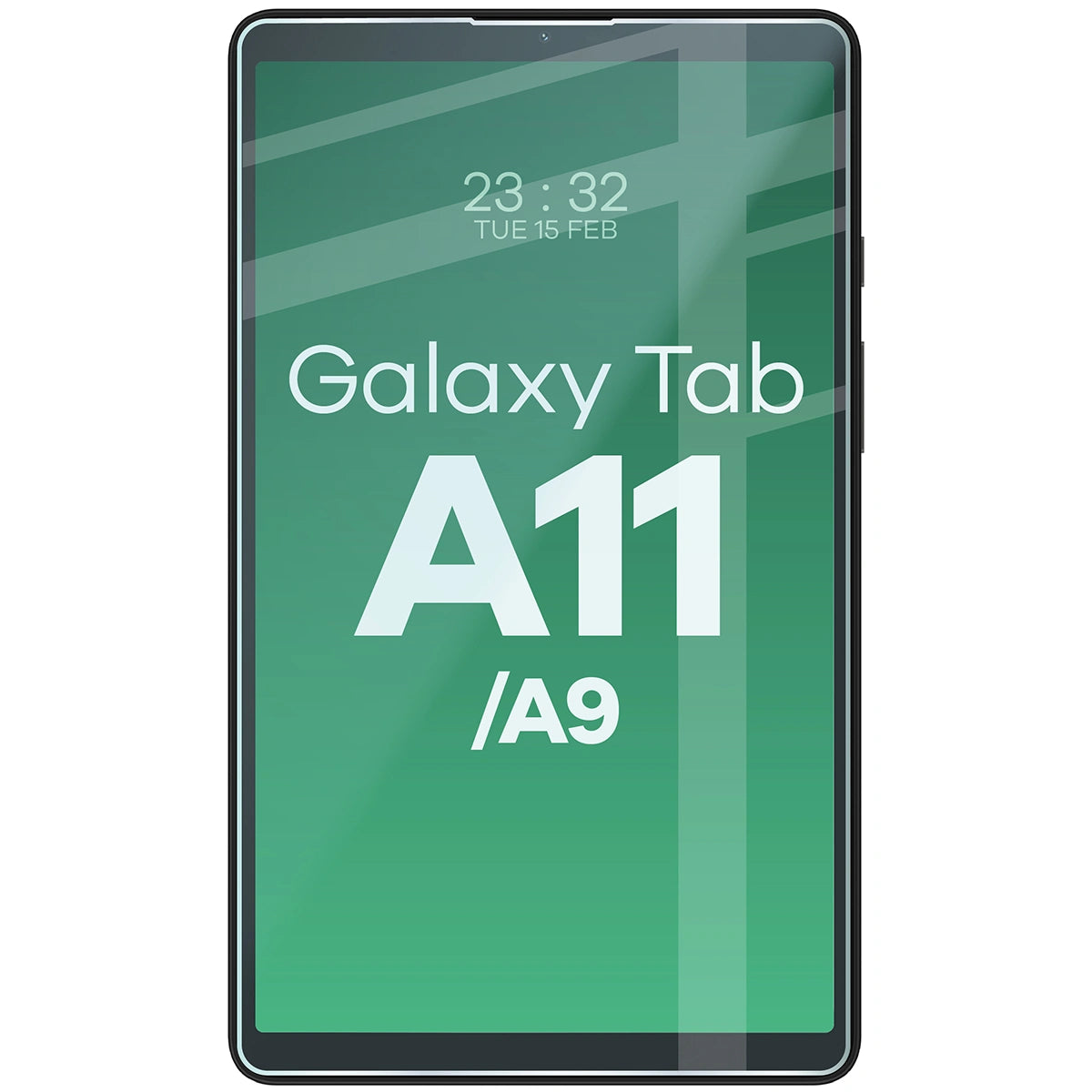 Gehärtetes Glas für Galaxy Tab A11 / A9, Bizon Glass Tab Clear Duo, 2 Stück