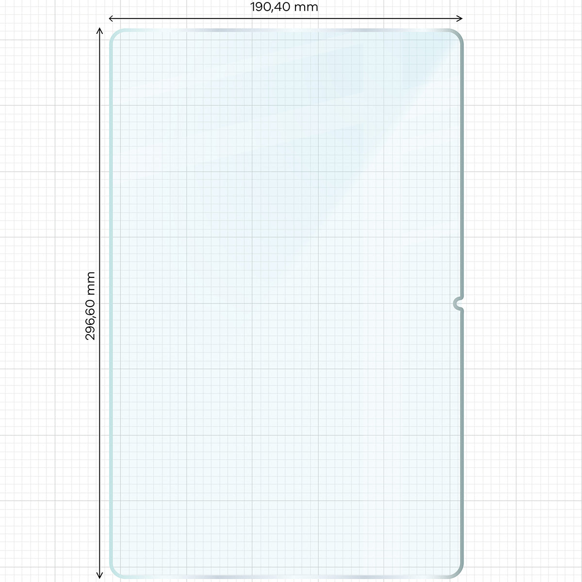 Gehärtetes Glas für Samsung Galaxy Tab S10 FE Plus, Bizon Glass Tab Clear Duo, 2 Stück