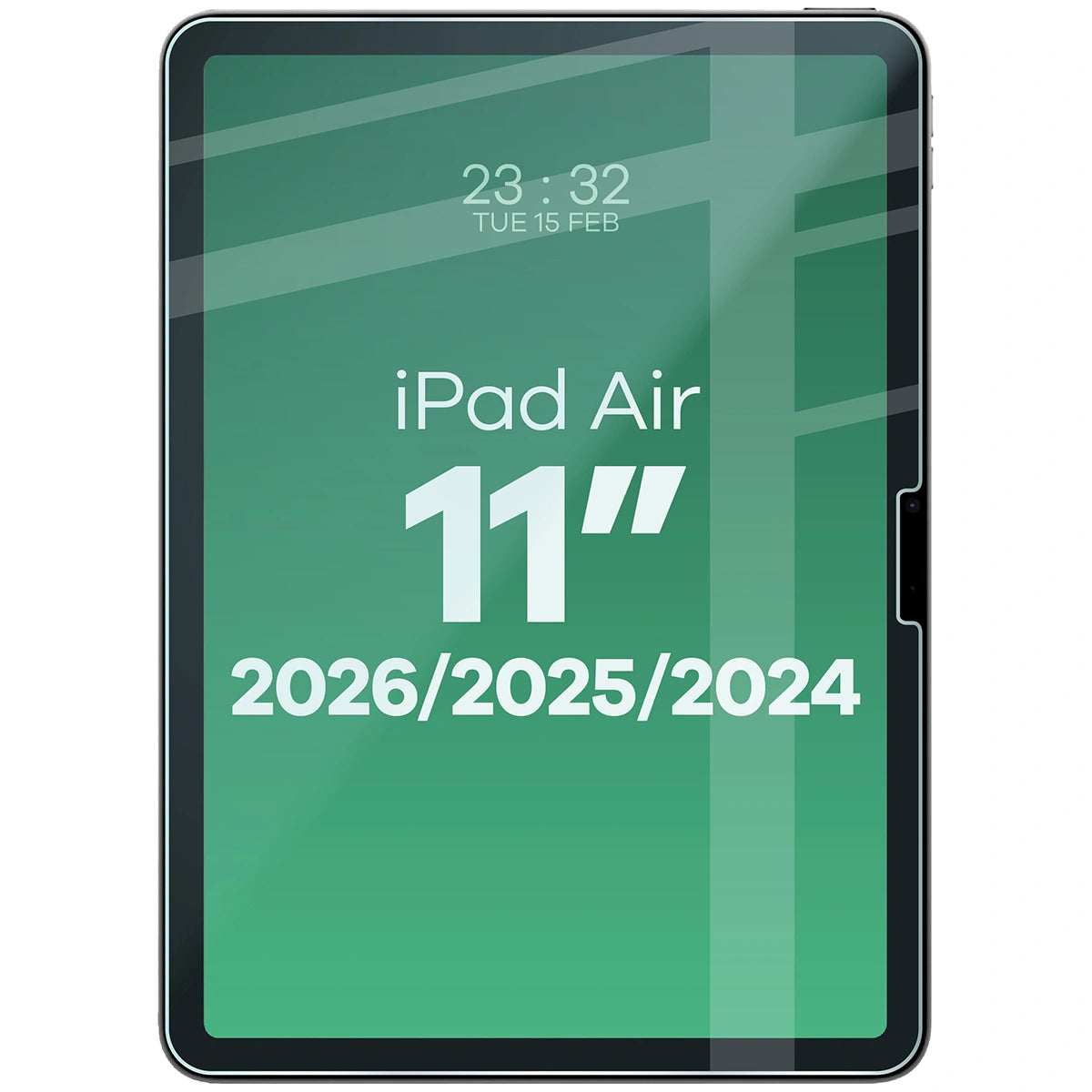 Gehärtetes Glas für iPad Air 11" M4/M3/M2, Bizon Glass Tab Clear Duo, 2 Stück