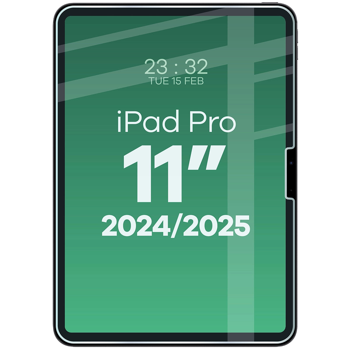 Gehärtetes Glas für iPad Pro 11" 2025 / 2024, Bizon Glass Tab Clear Duo, 2 Stück