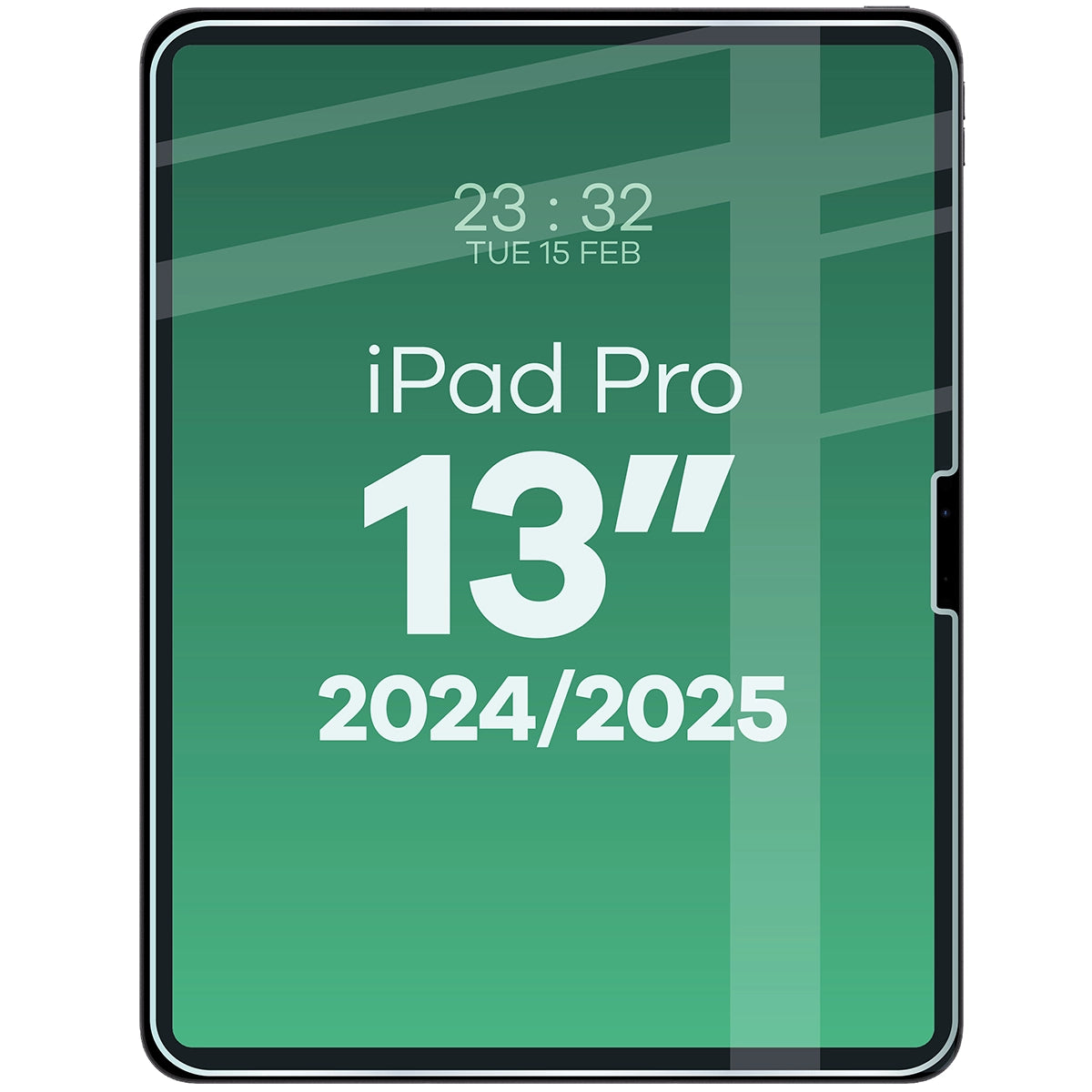 Gehärtetes Glas für iPad Pro 13" 7 gen. 2024, Bizon Glass Tab Clear Duo, 2 Stück