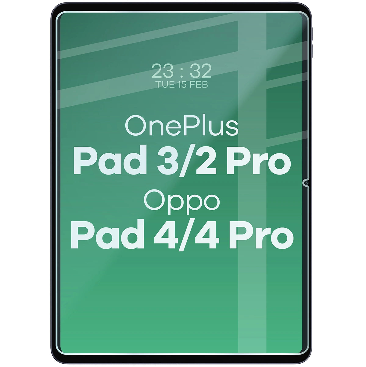 Gehärtetes Glas für OnePlus Pad 3/2 Pro/OPPO Pad 4/4 Pro, Bizon Glass Tab Clear Duo, 2 Stück