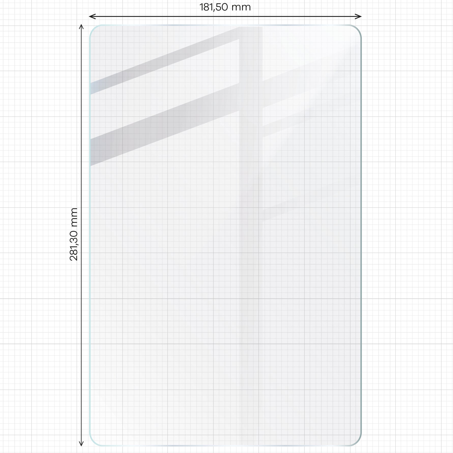 Gehärtetes Glas für Galaxy Tab S9 FE+/S9+/S8+/S7+/S7 FE, Bizon Glass Tab Clear, 2 Stück