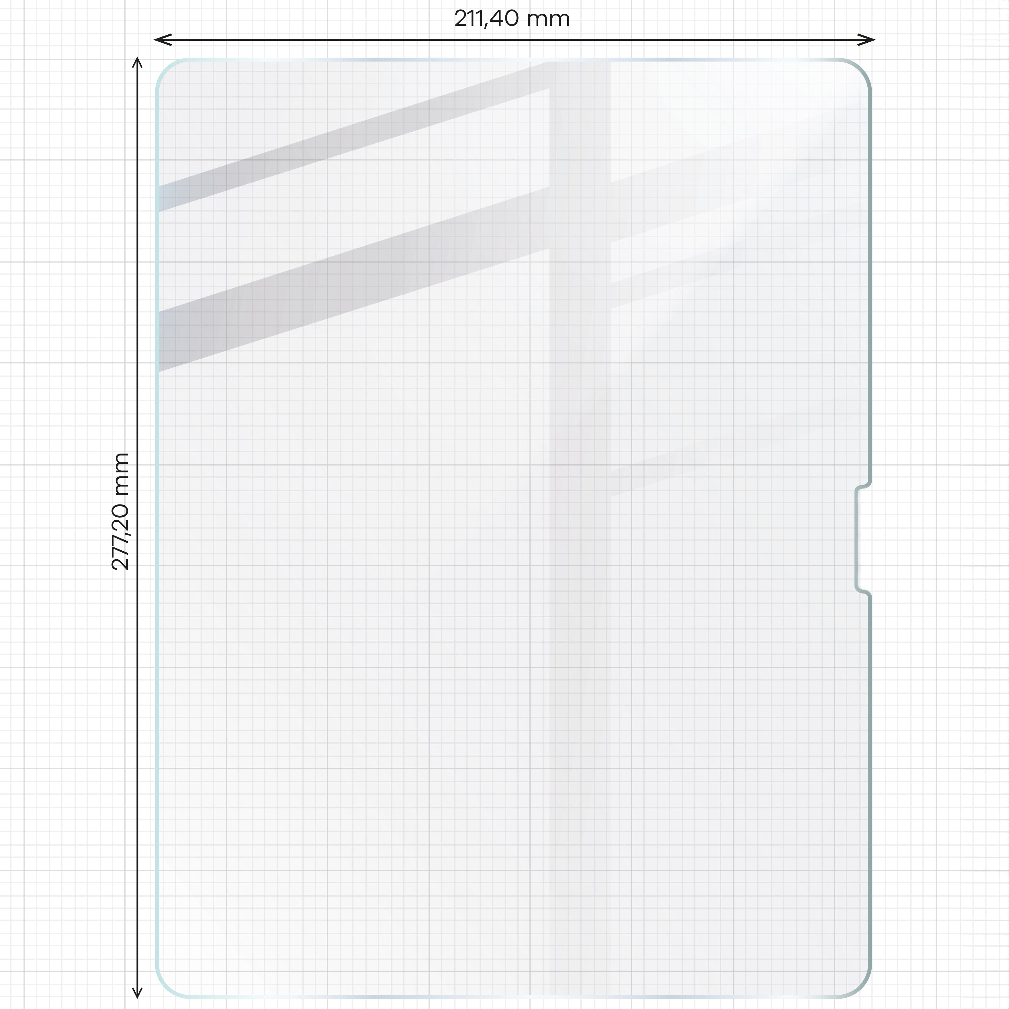 Gehärtetes Glas für iPad Air 13" 2025 / 2024, Bizon Glass Tab Clear Duo, 2 Stück