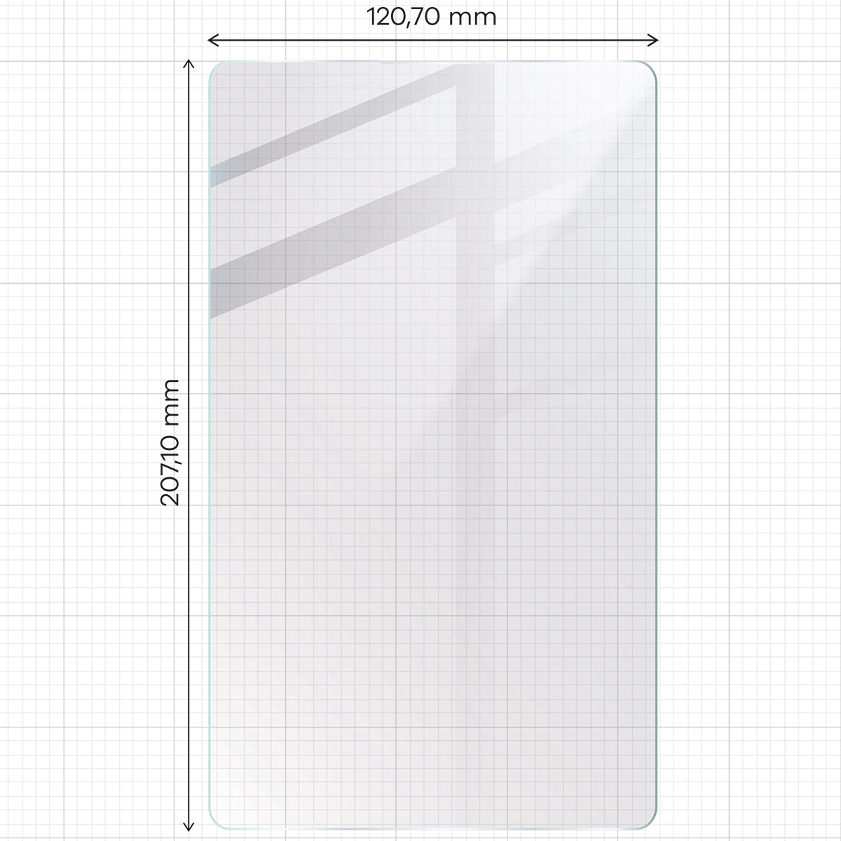 Gehärtetes Glas für Xiaomi Redmi Pad SE 8.7, Bizon Glass Tab Clear Duo, 2 Stück